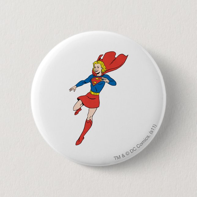 Badge Rond 5 Cm Poteau de superfille 8 (Devant)