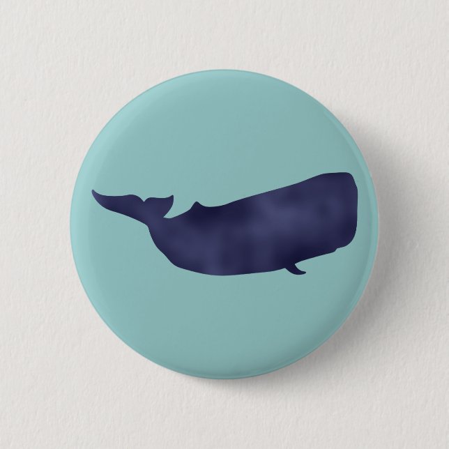 Badge Rond 5 Cm Pottwal sperm whale (Devant)