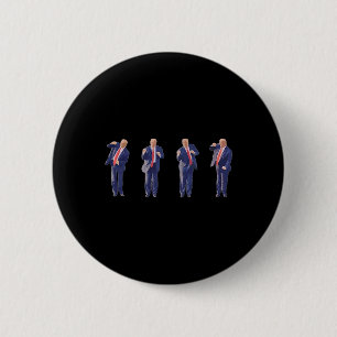 Badge Rond 5 Cm Potus 45 Président de la danse Donald Trump 47e av