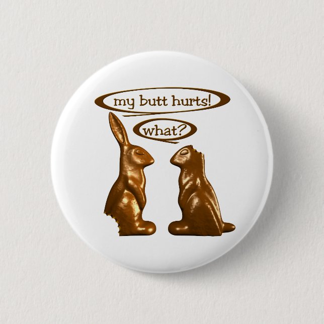 Badge Rond 5 Cm Poubelles au chocolat (Devant)