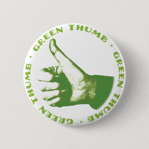 Badge Rond 5 Cm Pouce vert