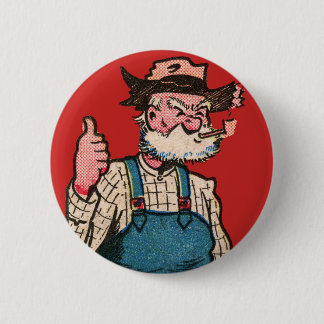 Badge Rond 5 Cm Pouces- d'agriculteur de montagnard !