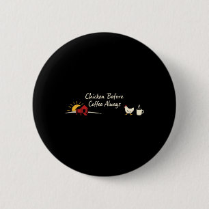Badge Rond 5 Cm Poules de basse-cour Mode de vie Éleveur de poules
