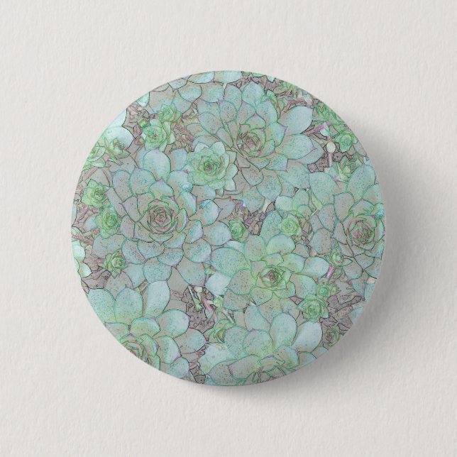 Badge Rond 5 Cm Poules et pousses (Devant)