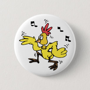 Badge Rond 5 Cm Poulet de ChaChaCha