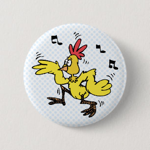 Badge Rond 5 Cm Poulet de ChaChaCha