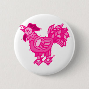 Badge Rond 5 Cm Poulet de Chelsie