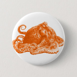 Badge Rond 5 Cm poulpe