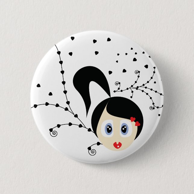Badge Rond 5 Cm poupée (Devant)