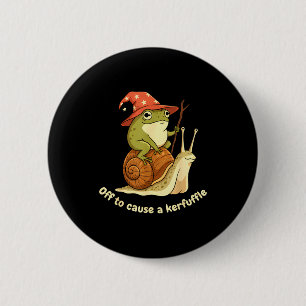 Badge Rond 5 Cm Pour aller causer une pagaille Mème drôle de greno