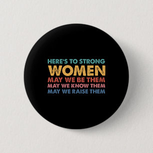 Badge Rond 5 Cm Pour des femmes fortes Inspirationnelle Intersecti