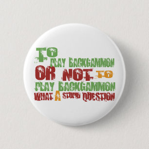 Badge Rond 5 Cm Pour jouer au backgammon