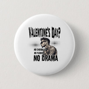 Badge Rond 5 Cm Pour l'homme nu tatoué à l'encre homme anti-Valent