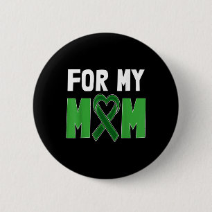 Badge Rond 5 Cm Pour Ma Maman Stigma Green Ribbon Chemise santé me