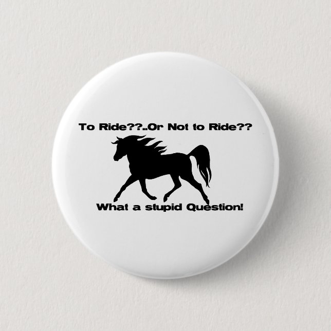 Badge Rond 5 Cm Pour monter la chemise de cheval (Devant)