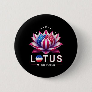Badge Rond 5 Cm Pour Potus Kamala Harris 2024 Président Trend Elec