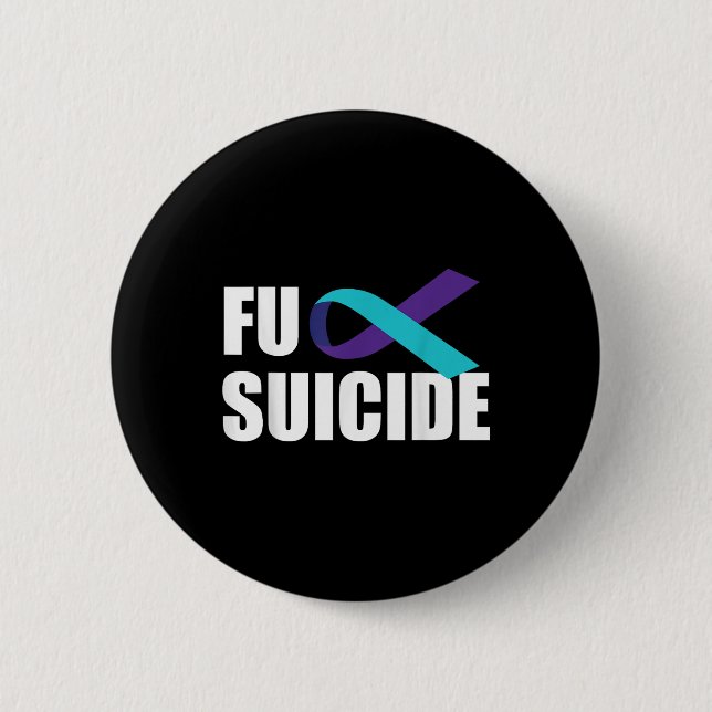 Badge Rond 5 Cm Pour Suicide Sensibilisation au suicide Ribbon Sui (Devant)