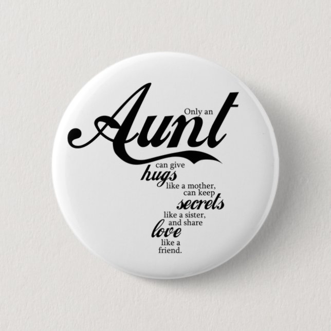 Badge Rond 5 Cm pour tante (Devant)