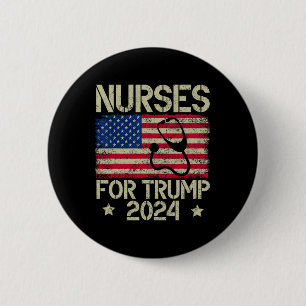 Badge Rond 5 Cm Pour Trump 2024 Drapeau américain Trump Drapeau am