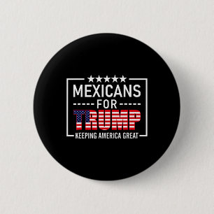 Badge Rond 5 Cm Pour Trump, cadeau conservateur hispanique Trump 2