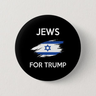 Badge Rond 5 Cm Pour Trump - Le juif soutient Trump Shirt