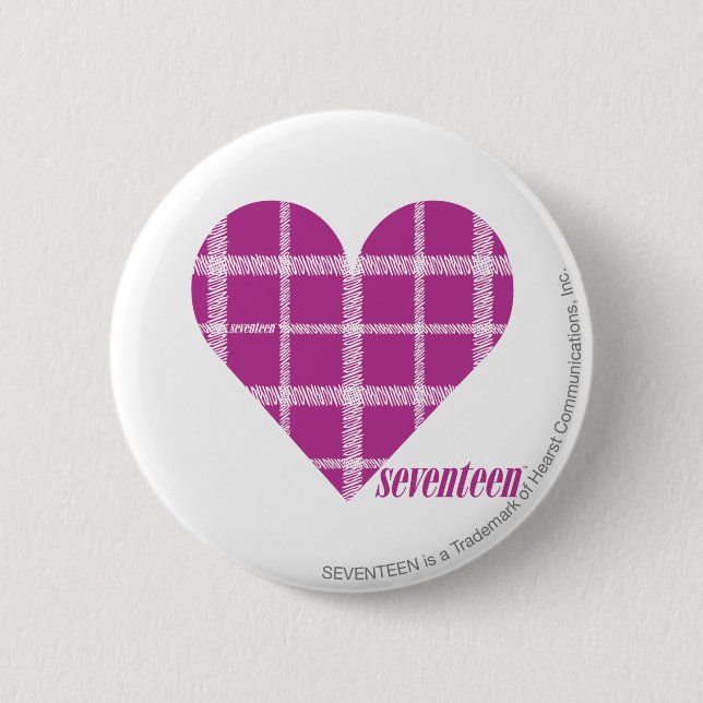Badge Rond 5 Cm Pourpre 2 de plaid (Devant)