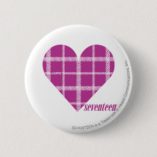 Badge Rond 5 Cm Pourpre 2 de plaid
