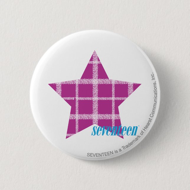 Badge Rond 5 Cm Pourpre 3 de plaid (Devant)