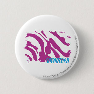 Badge Rond 5 Cm Pourpre 3 de zèbre