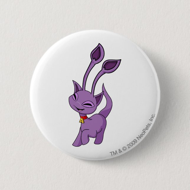 Badge Rond 5 Cm Pourpre d'Aisha (Devant)