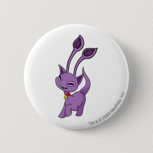 Badge Rond 5 Cm Pourpre d'Aisha (Devant)
