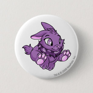 Badge Rond 5 Cm Pourpre de Cybunny