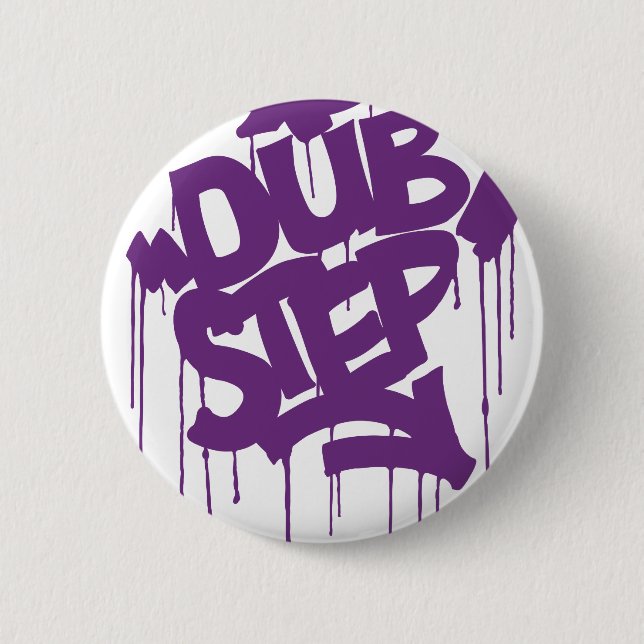 Badge Rond 5 Cm Pourpre de Dubstep FatCap Kush (Devant)