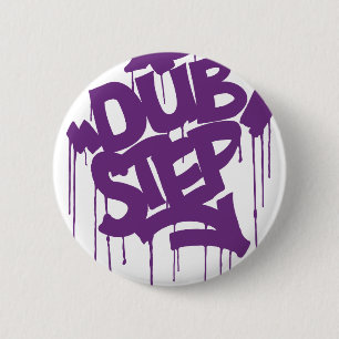 Badge Rond 5 Cm Pourpre de Dubstep FatCap Kush