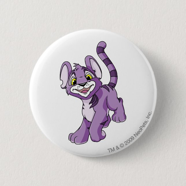 Badge Rond 5 Cm Pourpre de Kougra (Devant)