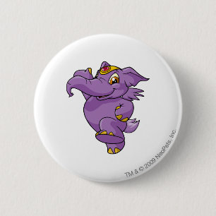 Badge Rond 5 Cm Pourpre d'Elephante