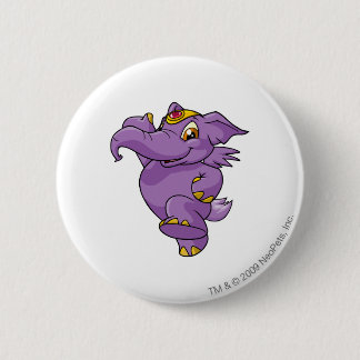 Badge Rond 5 Cm Pourpre d'Elephante