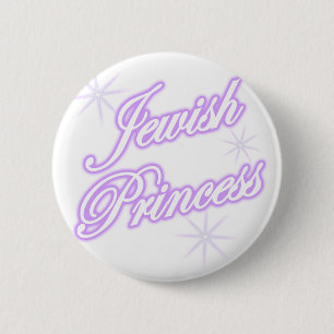 Badge Rond 5 Cm Pourpre juif de princesse
