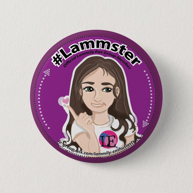 Badge Rond 5 Cm Pourpre standard de bouton (Devant)