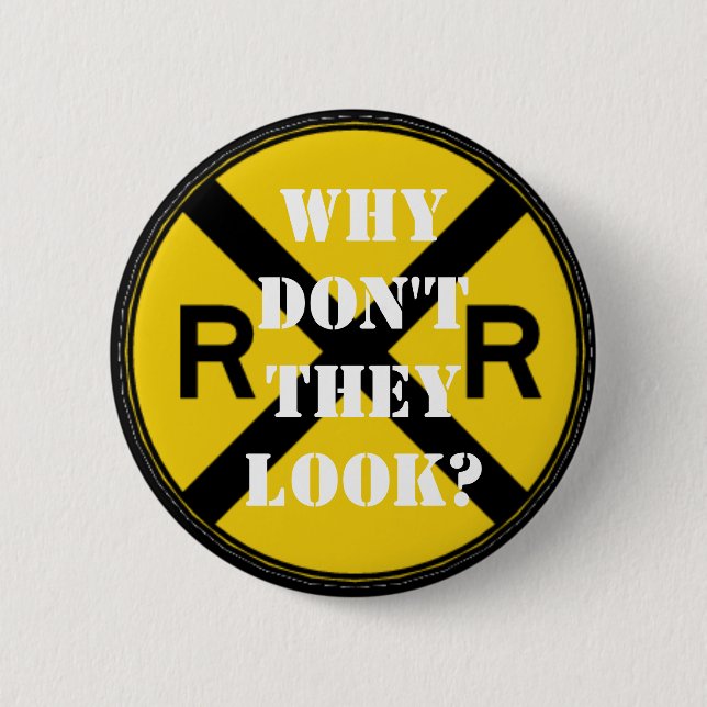 Badge Rond 5 Cm Pourquoi ne regardent-ils pas ? (Devant)
