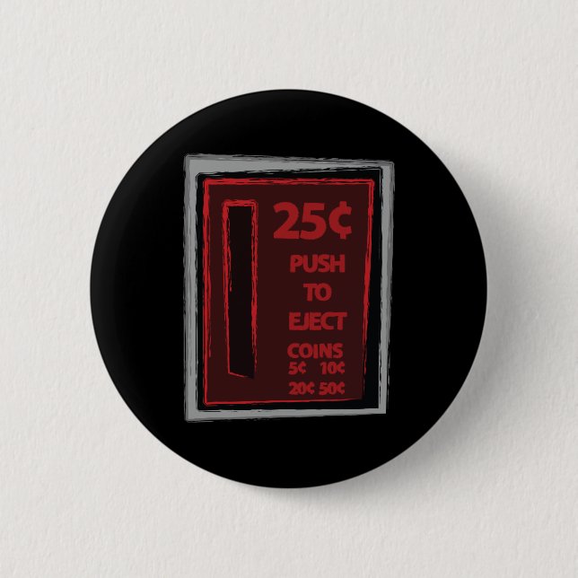 Badge Rond 5 Cm Poussez pour éjecter (Devant)