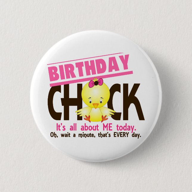 Badge Rond 5 Cm Poussin 3 d'anniversaire (Devant)