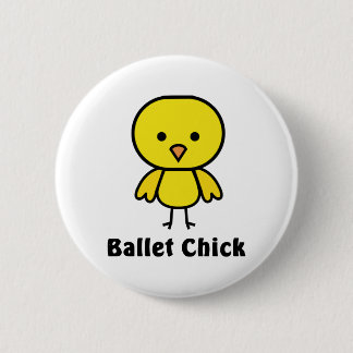 Badge Rond 5 Cm Poussin de ballet