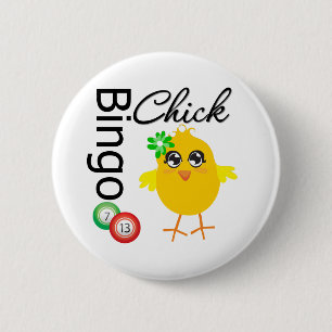 Badge Rond 5 Cm Poussin de bingo-test