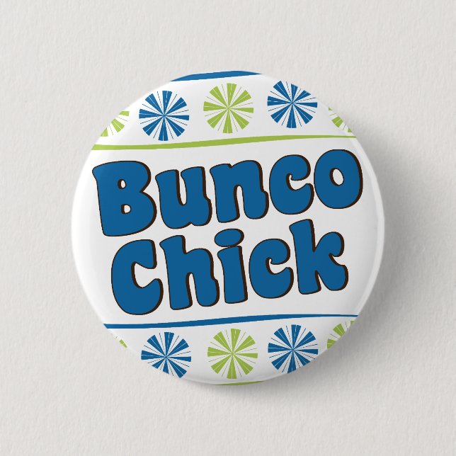 Badge Rond 5 Cm poussin de Bunco des années 70 (Devant)