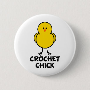 Badge Rond 5 Cm Poussin de crochet