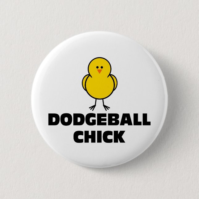 Badge Rond 5 Cm Poussin de Dodgeball (Devant)