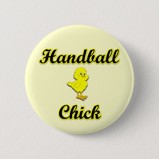 Badge Rond 5 Cm Poussin de handball (Devant)