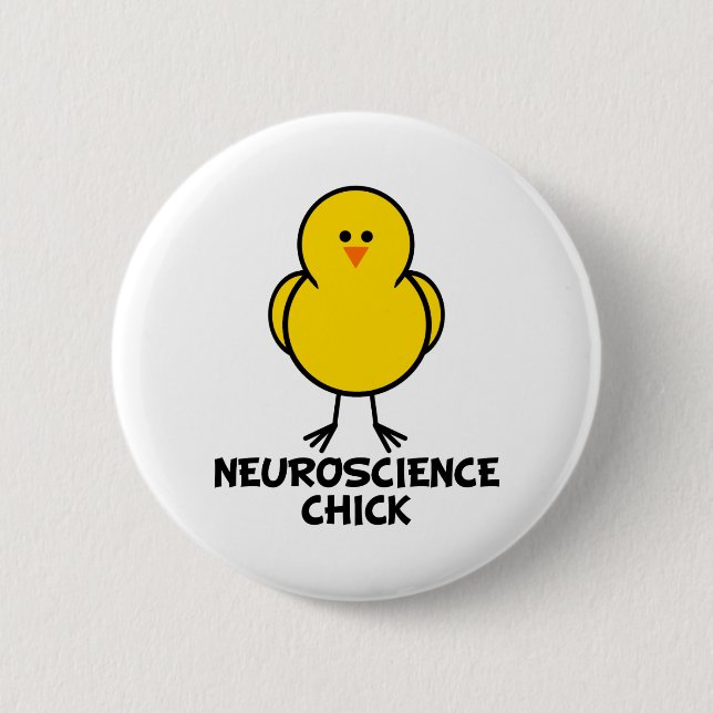 Badge Rond 5 Cm Poussin de neurologie (Devant)