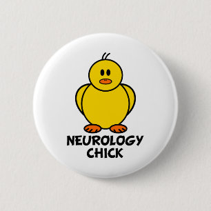 Badge Rond 5 Cm Poussin de neurologie